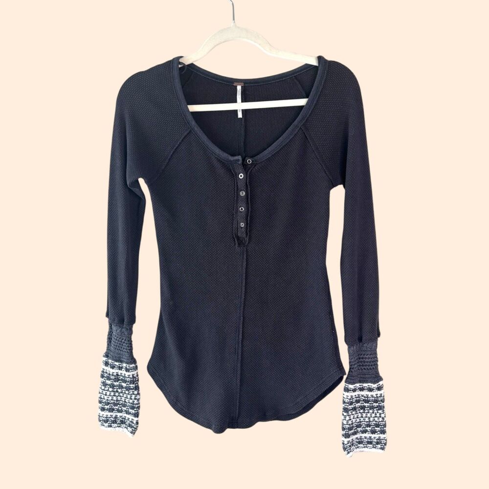 Free People Ski Lodge Newbie Thermal Cuff Top